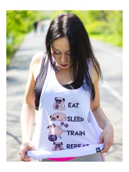 Майка Eat Sleep Train Repeat